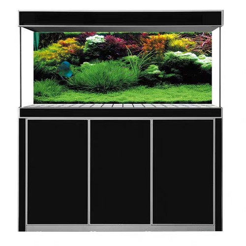 鱼缸背景纸画高清图3d立体壁纸高山流水细水长流风景山水系列