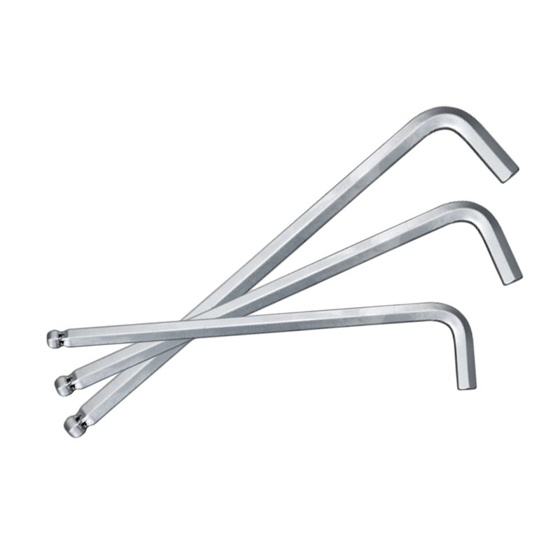 长城精工内六角扳手加硬单个球头加长六棱螺丝刀板手2/3/4/5/6mm