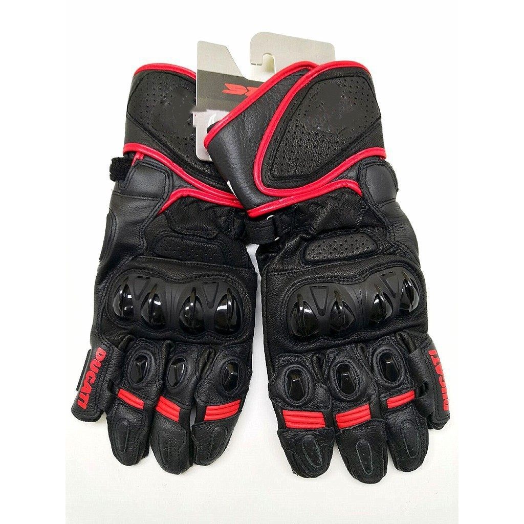 皮革手套夏季保护骑行舒适碳纤维company