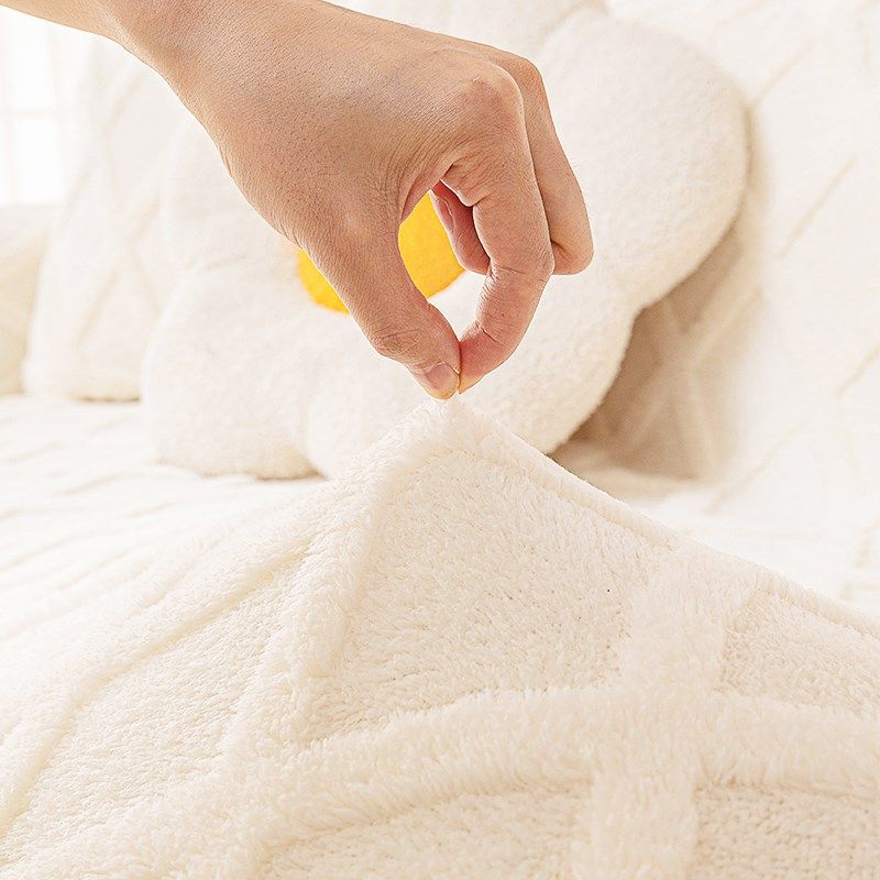 冬季毛绒沙发盖布巾新款奶油风加厚防滑坐垫子级秋冬罩毯,居家布艺,沙发垫,淘宝优惠券,粉丝福利购,淘宝优惠卷