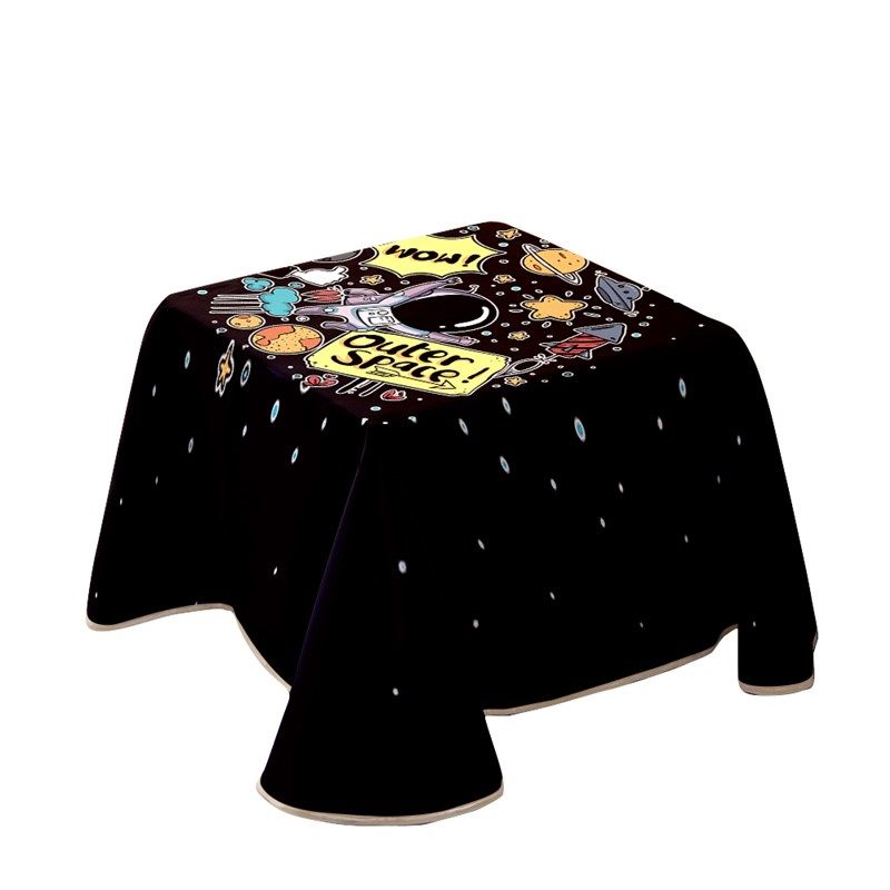 新款卡通宇航员加厚防水烤火罩长正方形桌电暖炉桌罩茶几烤火桌布,居家布艺,烤火罩,淘宝优惠券,粉丝福利购,淘宝优惠卷