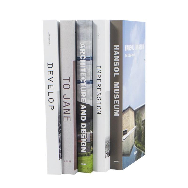 现代装饰书 翻页外文仿真书 样板房售楼处道具书陈列