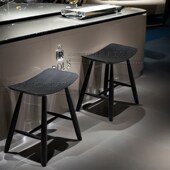 北欧实木吧台凳家用白蜡木酒吧凳子咖啡厅奶茶手机店实木吧椅边凳