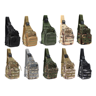 户外迷彩男士胸包斜挎包男肩包战术多功能轻便背包单肩骑行包腰包