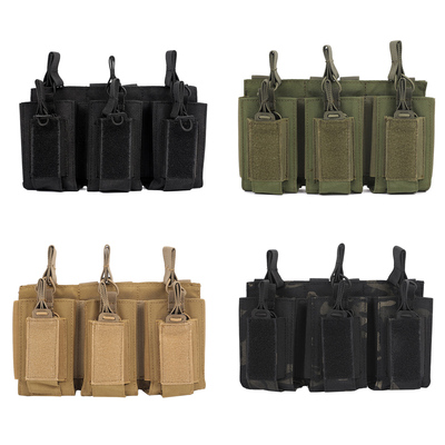 9mmMOLLE762战术子母袋战术背心弹夹556多功能三联弹匣包M4M16G36