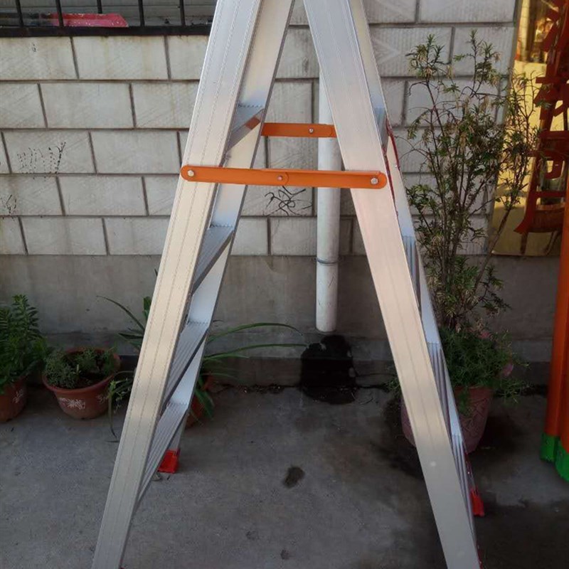 梯子家用折叠 梯子伸缩梯子扶梯加厚铝合金梯子人字梯楼梯工程梯