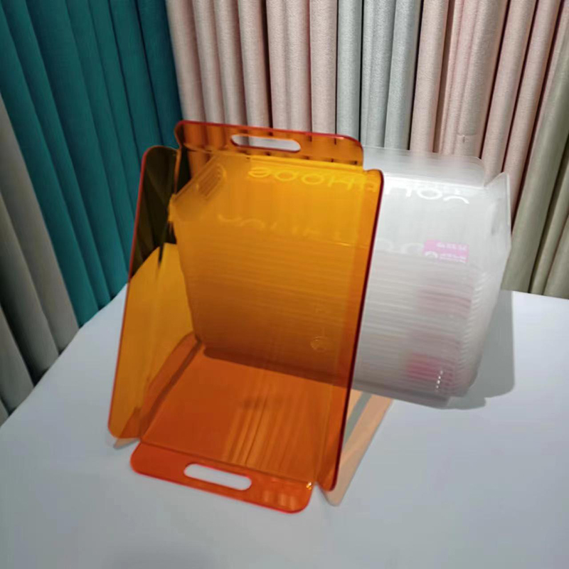 面包西点托盘蛋糕店甜点收纳餐盘商用时尚彩色透明亚克力定制盒子