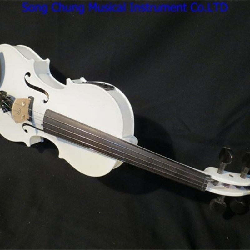 畅想乐器电子白色中提琴 演奏电声中提琴15寸-16寸 乌木配件