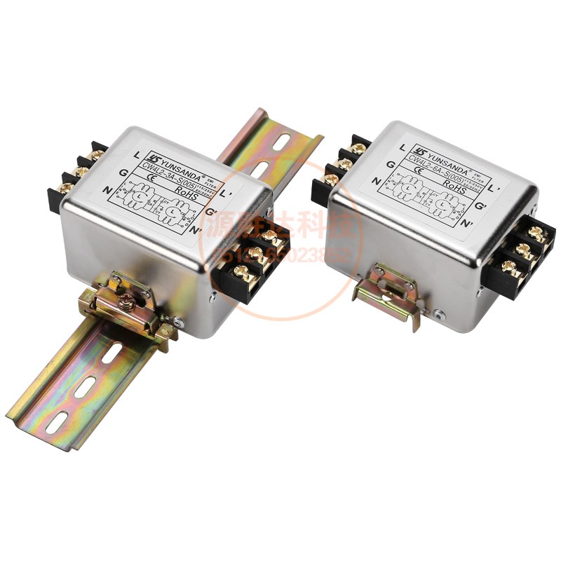 CW4L2-20A-S(005)单相高性能导轨式电源滤波器220v交流净化抗干扰