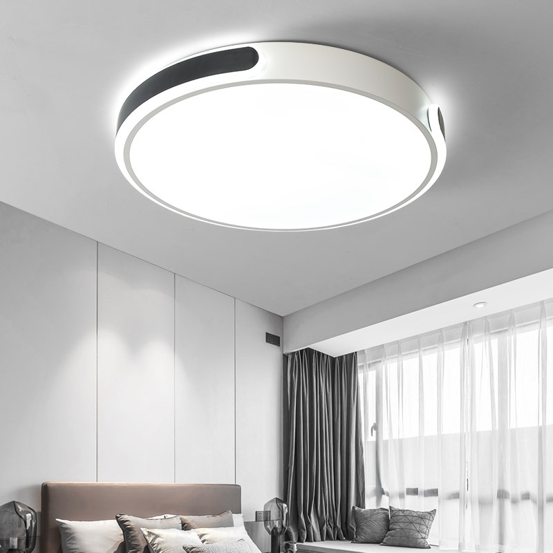 超薄LED吸顶灯简约现代主卧室房间餐厅书房阳台圆形家用大气灯具