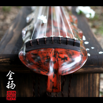 【金杨】精品演奏琴 老杉木 纯生漆 鹿角霜 蕉叶古琴 音韵佳送16