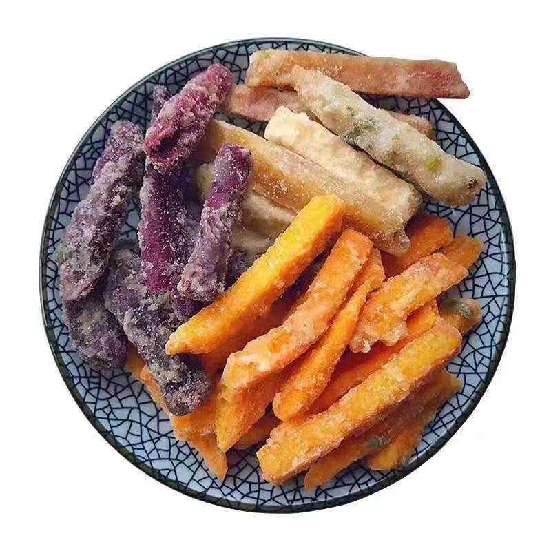 潮汕特产紫香芋头条香酥散装芋丝反地TCM沙三味反砂番薯条薯条葱