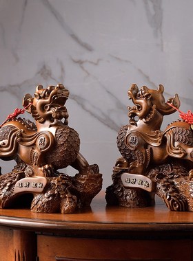 招财貔貅摆件聚财貔恘皮丘高档办公室老板桌前台装饰店铺开业礼品