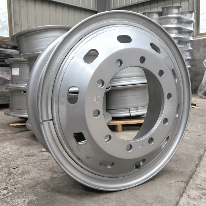 半挂重卡特种卡车加重加厚大货车钢圈轮毂8.5-24配套轮胎1200-24