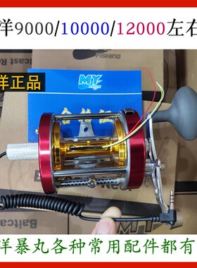 明洋M9000LR可视锚鱼全金属鼓轮CL90LB钓鱼轮M1000012000RL左右手