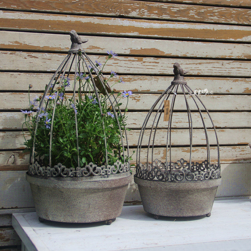 莫里斯花园 花园杂货复古旧感爬藤架花架花笼花盆架鸟笼花笼,鲜花速递/花卉仿真/绿植园艺,花盆,淘宝优惠券,粉丝福利购,淘宝优惠卷