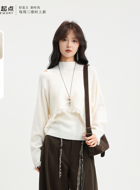 记忆的起点两件套毛衣2025冬季新款时尚百搭针织上衣女69GD52001D