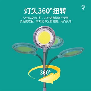 鱼缸灯led防水全光谱水草夹灯COB灯带照明水草灯斗鱼缸小缸夹灯