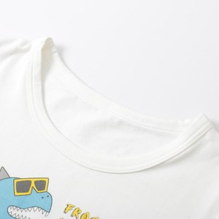 可拉比特童装夏季男童睡衣a类全棉衣服套装儿童宝宝家居服短袖T恤