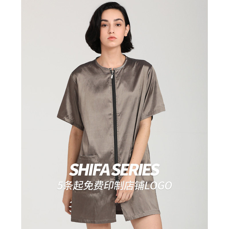 理发店围裙美发师大工短袖服宠物店发廊烫染发助理小工作服罩衣,婴童用品,理发围布,淘宝优惠券,粉丝福利购,淘宝优惠卷