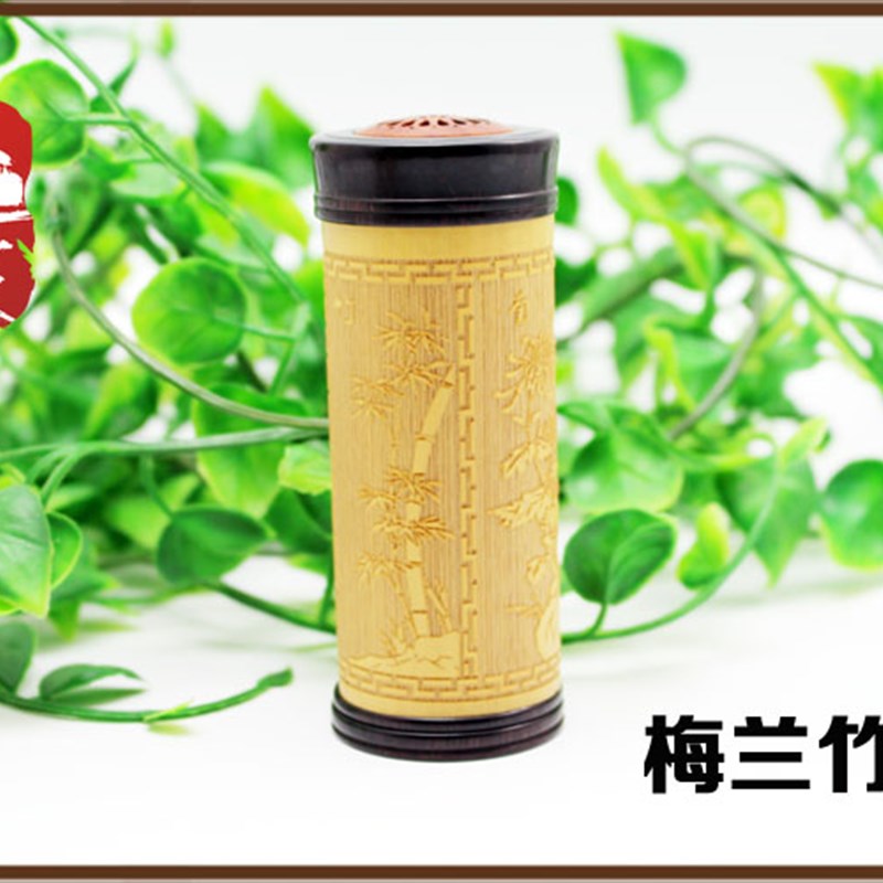 天然竹雕蛐蛐罐黑檀木竹蛉蟋蟀虫笼子文玩鸣虫叫罐虫具纯手工包邮