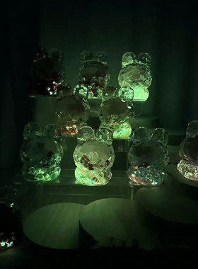 巨无霸8.6莉莉丝夜光泡珠爆闪流沙大号可爱创意书架桌面摆件送礼