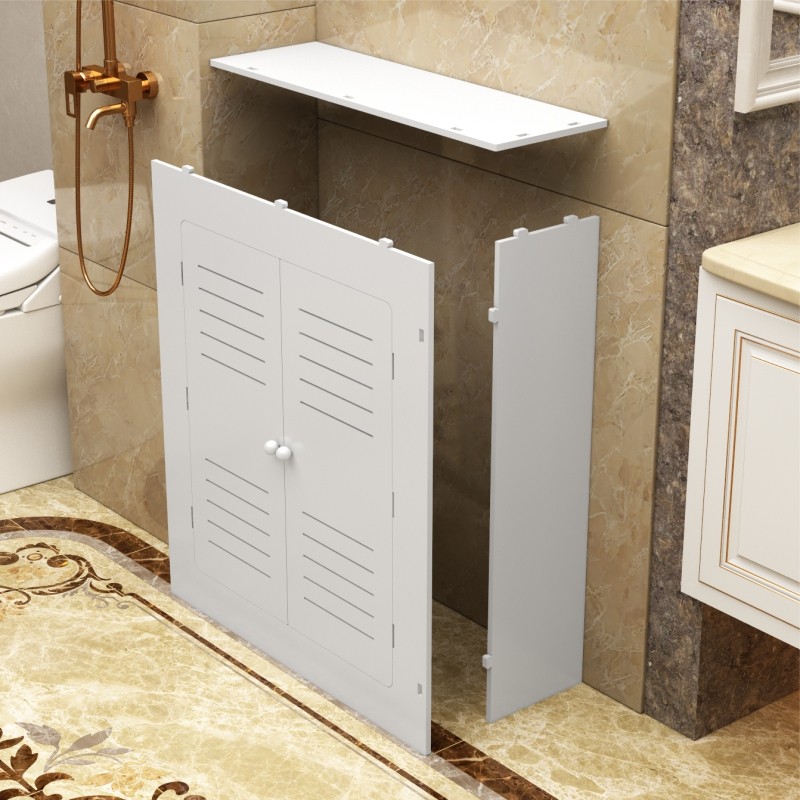 定制地暖分水器遮挡柜三面罩管道阀门遮丑柜暖气装饰箱卫生间防水