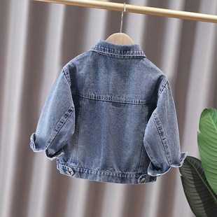 女童牛仔外套春秋季2024新款兔子薄款儿童小女孩宝宝秋款洋气秋装