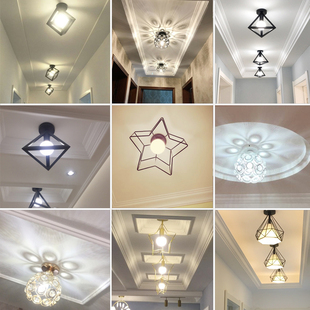 上门包安装过道灯北欧风格阳台灯走廊灯网红创意玄关灯小吸顶灯饰