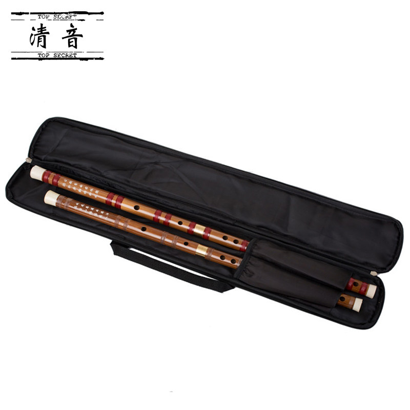 打工皇帝 笛子包 2支装 可手提 单肩背 加厚竹笛袋子