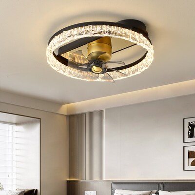 风扇灯2025新款客厅主灯意式轻奢一体吊扇灯餐厅卧室房间吸顶灯具