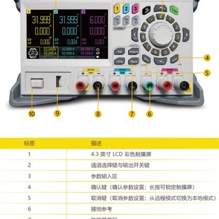普源DP932A可编程线性直流电源932U三通道隔离932E一键串并联900
