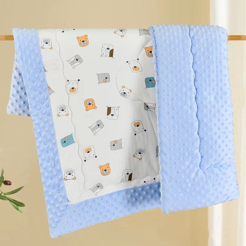 婴儿豆豆绒被子新生儿四季包被秋冬产房纯棉抱被冬款厚棉盖被,婴童用品,被子/被芯,淘宝优惠券,粉丝福利购,淘宝优惠卷