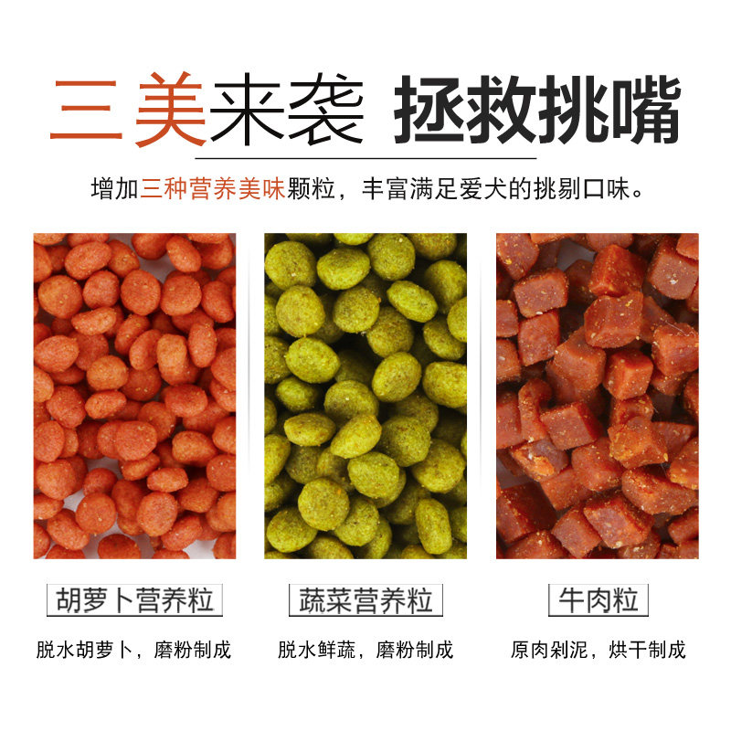 狗粮通用型幼犬泰迪中小型成犬比熊博美雪纳瑞法斗美毛去泪痕6斤