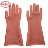 双安牌 12kv绝缘手套电工手套防电带电作业劳保高压绝缘橡胶手套