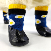 泰迪防水袜雪纳瑞防滑袜中小型犬防掉棉袜比熊贵宾耐磨幼犬防刮花