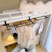 挂衣架床边晚上放衣服神器衣架可伸缩置物架阳台晾放脱下 衣物