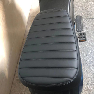 深远009电动车007外卖车前坐包毛毛虫坐垫高弹软加厚加宽屁股不疼