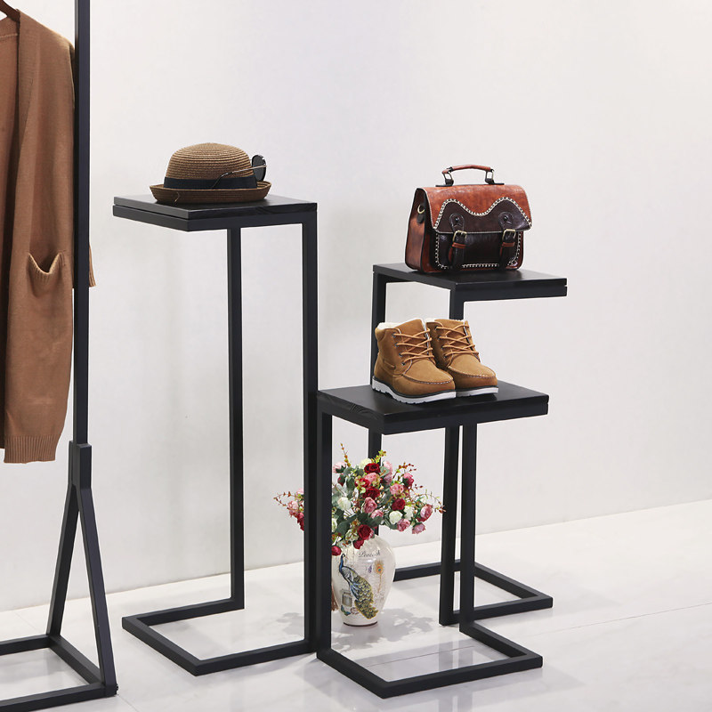 铁艺展示架包包架橱窗设计摆设置物柜架包邮复古服装店鞋帽流水台