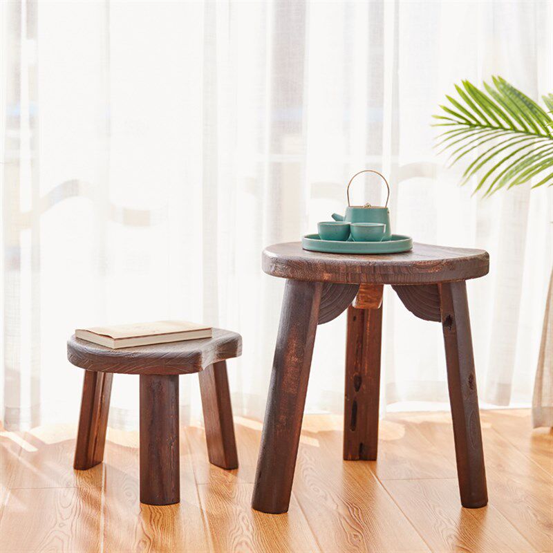 创意多功能阳台花凳花架实木小凳子矮凳家用儿童木板凳木头小圆凳