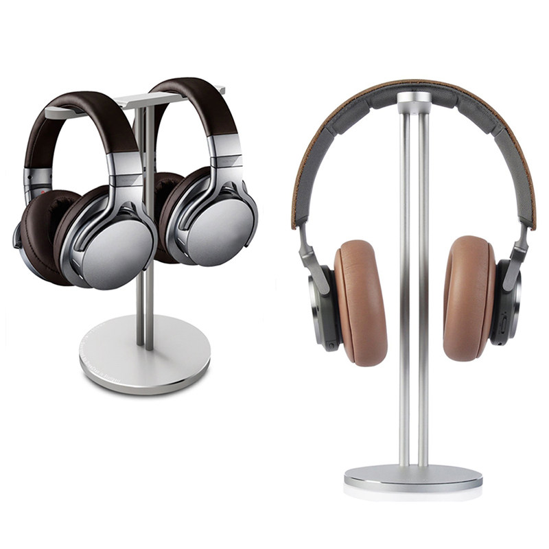 耳机支架头戴式铝合金架子立式展架耳麦挂架托架金属耳机收纳支架