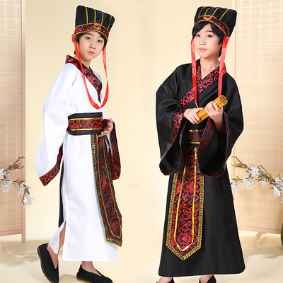 儿童汉服男童国学服三国演义草船借箭诸葛亮服装曹操鲁肃周瑜古装