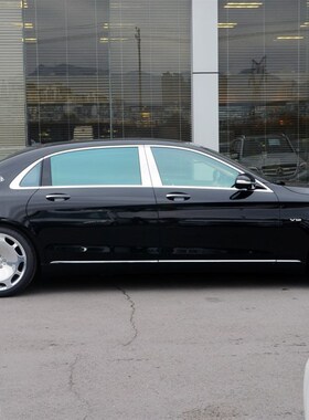 新款宾士S320L S400 S450 S480改装车窗中柱装饰条 S级车窗B柱亮