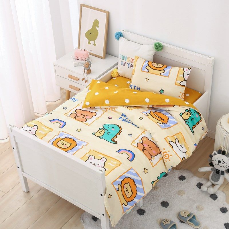 幼儿园被子三件套纯棉宝宝午睡入园专用儿童被褥床品六件套含芯