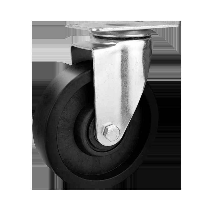 加厚中型3寸4寸5寸耐高温脚轮万向轮酚醛尼龙超耐磨耐230烤箱轮子