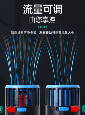 鱼缸造浪泵超静音冲浪泵磁吸打浪器吸盘双头循环抽吹粪机海水环流