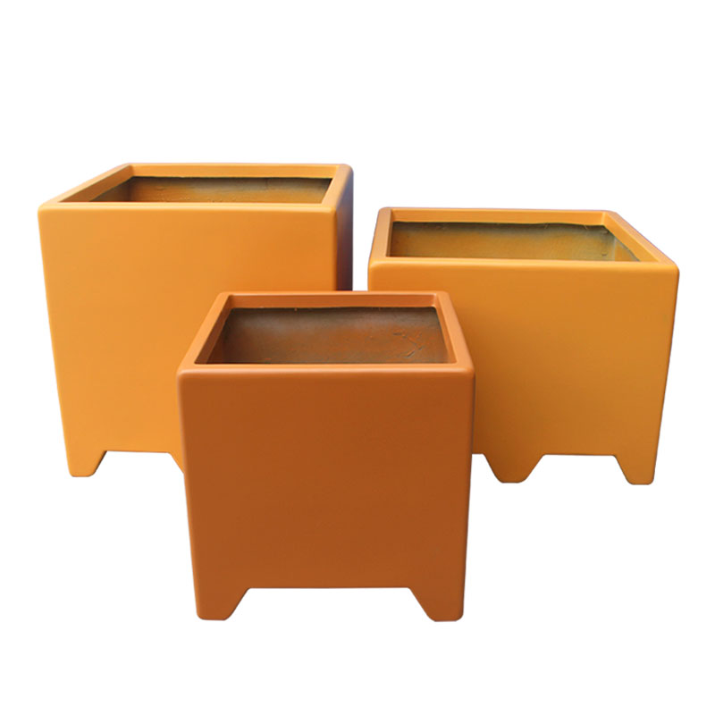 户外玻璃钢长方形花箱组合纤维花盆露台种植箱盆景盆庭院花槽定制