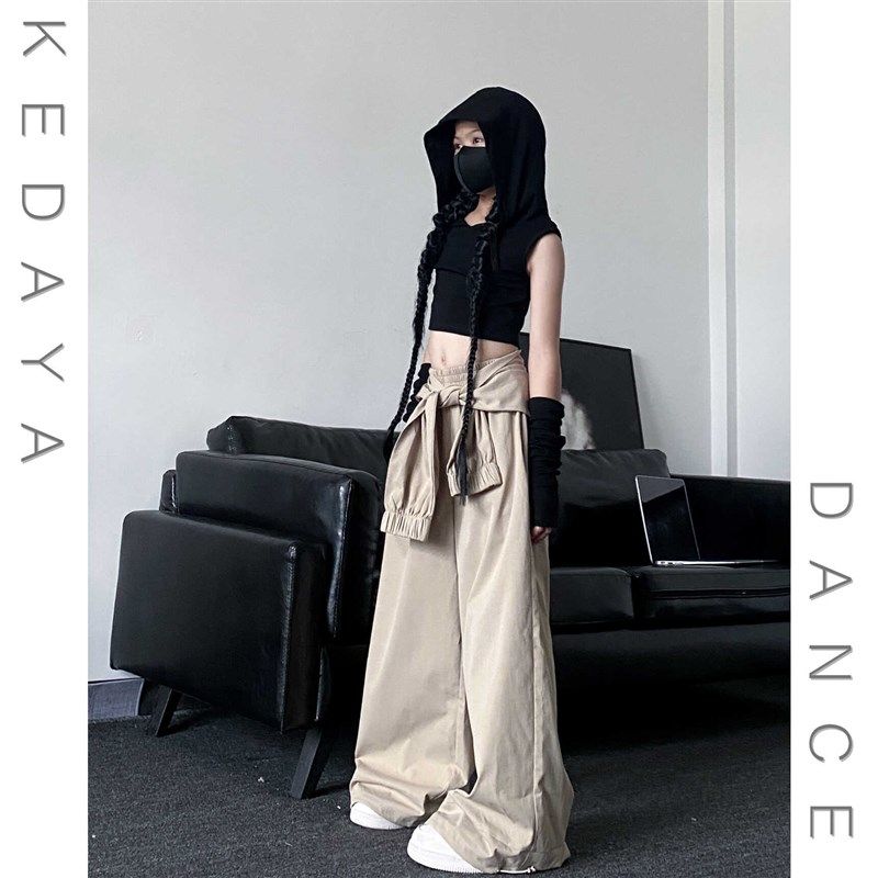 夏季新款童装潮酷女童废土风连帽无袖上衣假两件工装裤爵士舞套装,童装/婴儿装/亲子装,套装,淘宝优惠券,粉丝福利购,淘宝优惠卷