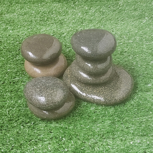 乌龟晒台石头天然鹅卵石超大鱼缸观景石扁平造景爬石台浮岛晒背台