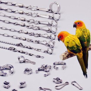 站架配件 不锈钢脚链 金刚鹦鹉灰鹦鹉 活动开口u环 鹦鹉脚环